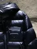 Highend Brand Mens Down Jacket mode blixtlåsficka skarvdesign utomhus vinterjacka högkvalitativ lyxig topp designer jacka