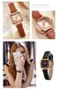 Womens Watch Watches hochwertige Luxusgeschäft Kleinunternehmen Retro Square wasserdicht 22mm Uhr E4