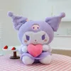 Leuke Kuromi Knuffel Cartoon Sofa Kussens Pluche Poppen Kawaii Kids Verjaardagscadeau Decor