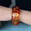 Bangle natuurlijke bloem Amber armbanden vrouwen mannen echte gecertificeerde Baltische Amber fijne sieraden Bangle cadeau voor dames echte edelsteen Bra236L