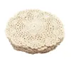 Table Mats Doilies 12Pcs 8 Inch Crochet Round Lace Doily Handmade Teal Small Dining Set For 4 Circle