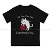 Men's T Shirts It's Fine I'm DND Men Shirt Cotton Gothic Crewneck Tee Harajuku Clothes