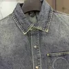 メンズジャケット秋の新しいデニムグラディエントシャツジャケット男性と女性の両方のための高品質のシンプルなハイエンドクラシックファッションデニムジャケット2023top J230918