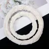 Flores decorativas 6 peças anéis de rattan branco faça você mesmo guirlanda decoração de país moldura de guirlanda círculos decorações de cerimônia de casamento