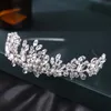 Wedding Hair Jewelry Wedding Bridal Headband ręcznie robiony kryształowy kwiat opaski na opaskę do włosów tiara dla kobiet