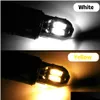Dekorativa lampor T10 CAR LED Interiörsläsningslampa W5W 168 194 Dörr Sidmarkör LICESPLATE LIGHT BB 12V DC VARMT VIT DROPLED DH6BD