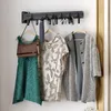 Hangers Wall-Mounted Invisible Folding Clothes Hanger Balcony Window Simple Indoor And Outdoor Air Rod