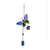 Gartendekorationen Wind Chime Ladybug Schmetterling Eule Windbelldekoration Home Patio Veranda Hof Rasen Balkon Dekor