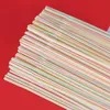 Disposable Cups Straws 10000pcs Disposable Plastic Drinking Straws Plastic Straw Multi-colored Striped Bendable Elbow Straws Party Kitchen Bar Supplies 230918