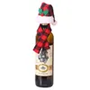 Red Hat Scarf Wine Bottle Covers Merry Christmas Decorations Festive Party Home Restaurant Ornaments Xmas Gifts