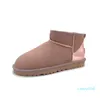 Women Mini Snow Boot Winter Classic Suede Keep Warm Plush Chestnut Grey Men Woman