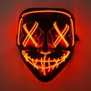 Party Masks Design Wireless Type Halloween LED PURGE MASK Bekväm Headwear Party Mask Neon Light Blinkar för Carnival Halloween 230918