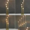 Party Decoration 10-Head Golden Metal Candelabra Candle Holder Table Centerpieces Home Tall Electronic Candlestick Drop Delivery Garde Dh3ta