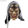 Akcesoria kostiumowe Halloweenowe maska ​​terrorystyczna Monster Lateks Przerażający Cosplay Mask Halloween Party Costume Dostawy wysokiej jakości 8435774 L230918