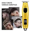 Elektriska rakare Nya USB Electric Hair Clippers laddningsbara rakapparat skägg trimmer professionella män hårklippningsmaskin skägg frisör hårklipp x0918