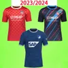 Heidenheim 1846 TSG 1899 Hoffenheim Soccer Jerseys Home Blue 23 24 Bruun Larsen Africa Kit Football Shirts T 2023 2024 Kramaric Georginio Baumgartner Bebou Uniforms