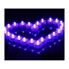 Decoração de festa vela submersível subaquática sem chama led tealights à prova d'água eletrônica velas sem fumaça luzes aniversário natal dr dheat