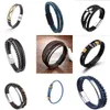 Leather Rope Bracelet Woven Bracelet Handmade Diy Couple Classic Magnet Buckle Bracelet Beads