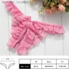 Sexy Set White Pink Erotic Panty Sexy Women Lace G String Thongs Low Waist Sexy Panties Ladies' Crotchless Underwear L230918