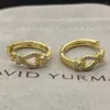 Hoopörhängen hsc david y guld krok vriden trådspänne i sterling silver med 14 k gul pläterad pläterad