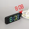 80 ° Rotasyon Dijital Projeksiyon Çalar Saat Güç-Kapalı Hafıza Masa Saati Sıcaklık Ekran Elektronik LED Saat Yatak Odası Dekoru