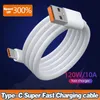 10A 120W USB typu C Kabel Super Fast dla HUAWEI P50 P40 Szybki sznur danych dla Xiaomi Mi13 12 OnePlus Poco Szybki kabel USB C
