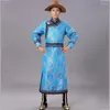 Stage Wear Costume mongol Costume de danse masculine Performance de danse traditionnelle ethnique pour hommes Vêtements Robe de fête nationale