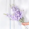 Decorative Flowers 87cm Hyacinth Violet Flower Fake Silk Artificial Mariage Birthday Party Bridal Floral Home Decoration Ornamental Flores