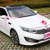 Decorative Flowers Artificial Silk Wedding Car Decoration Set Grapevine Round Wreath DIY Supplies Decorated Fake