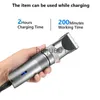 Electric Shavers Electric Hair Clipper USB Rechargeable Hair Trimmer Tools Titanium Ceramic Blade Salon Men Hair Cutting Barber Machine x0918