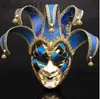 Costume Accessories NEW Halloween Party Carnival Mask Masquerade Venicek Italy Venice Handmade Painting Party Face Mask Christmas Cosplay Mask GB10232102 L23091