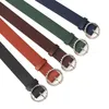Belts Fashion Women Round Buckle Versatile Korean Style Casual Pin Pant Strap PU Belt