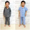 Vêtements de nuit pour femmes Ensembles de pyjamas familiaux pour enfants et adultes Pyjamas unisexes 100% coton vêtements de nuit prêts en stock depuis Singapour L230918