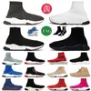 Speed 1.0 Fashion Trainer Sock Sock Sneakers Sneakers обувь граффити, управляющие мужчинами, женщины спортивные тройные черные все белые беговые ходьбы