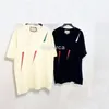 Yaz Mens Tasarımcı Tees% 100 Cottom T Shirt Sıradan Çiftler Kısa Kollu Tee Rahat Erkek Kadınlar Mektup Yıldırım Baskıları T-Sh339b