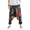 Nuovi pantaloni Harem in cotone e lino larghi Hip Hop Uomo Donna Pantaloni larghi a gamba larga New Boho Pantaloni casual Cross-pants293i