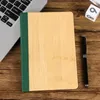 блокноты из бамбука, 10 шт., блокнот с индивидуальным дизайном, бизнес-ретро, индивидуальный подарок