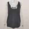 Damen Tanks Gestrickte Sommer Ribber Sleevless T Shirt Tops Frauen Casual Grün Weiß 2023 Club Kurze Dünne Tank Mode