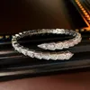 Designer-Armband-Charm-Armbänder Schlangenknochen-Zirkon-Schlangenförmiges offenes Armband voller Diamant-Armbänder