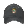 Boinas Puerto Rico Escudo de Armas Gorras de Béisbol Snapback Lavado Sombreros de Mezclilla Casqueta Ajustable Deportes Sombrero de Vaquero Para Hombres Mujeres