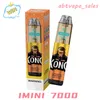 Англия Randms Tornado Puff 7000 Puffs 7k Disposables Vape Puff Puff 9000 Электронные сигареты 15 мл Сетка катушки шеста 6 RGB Перезаряжаемый воздух с регулируемым 0% 2% 3% 5% пары устройства пары