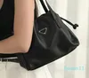 Top quality designer shoulder Leather handbags Hobo drawstring underarm bag Fashion shoulder tote Wallet women shopping office bags P purse