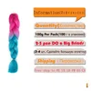 Haaraccessoires Cloghet Vlechten Kanekalon Synthetisch 24 inch Jumbo Vlechten 100 G/pak Blond Grijs Twists Extensions Drop Delivery Baby Dhrk9