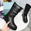 Dupe Designer Boots Women Boot Half Boot Snow Boot Nylon Locomotive Shoes Luxury Fashion Martin Boots size 35-41
