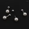 Studörhängen Geomee 1 Par Pärlbroskörörhängen öronpiercing överkropp för kvinnor smycken studs e0211