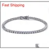 European And American Tennis Chains Hip-hop Tide Men's Bracelet Zircon-microencased M Bracele qylANu luckyhat230x