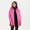 Parkas femme Malina boutons avant Parkas femmes mode Simple Argyle manteaux femmes élégant col rabattu solide coton vestes femme dames 230915