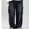 Printemps hommes décontracté velours côtelé Cargo pantalon hommes pantalons coupe ample salopette pantalon avec poches hommes Hip Hop pantalon grande taille M-2XL265s