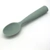 Spoons Silicone Spoon Tableware Learning Kitchenware Rice Cooking Kitchen Tool