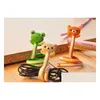Inteligence Toys Cartoon Zwierzęta zapinane na guziki stałą linię zaciski Organizator Klip Uchwyt sznurka Uchwyt sznurowy Kider Kids Eeducational Toy Dhwqi